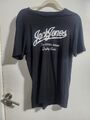 Jack & Jones TShirt Herren Größe M Schwarz Big Spell Out Rundhals Kurzarm