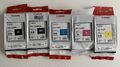 5 original canon pfi-102 bk c m y mbk ipf510 ipf600 ipf605 ipf610 ipf700 130ml