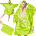 KESSER® Hoodie Decke Kuscheldecke Mit Ärmeln Deckenpullover Vielseitig Tragbare 