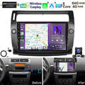 8Kern 4+64GB Android 13 Autoradio Carplay DAB+ Für Citroen C4 2004-2009/C-QUATRE