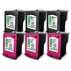 6x Eurotone ECO Tinte 3+3 für HP Envy 5663-e-All-in-One 5545-e-All-in-One