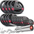 Hop-Sport Olympia Hantelset 89 KG SZ-Stange Curlstange Hantelcheiben 50mm