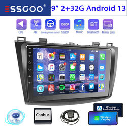 Für Mazda 3 2010-2013 CarPlay Autoradio 32G Android 13 GPS Navi WIFI BT HIFI RDS