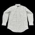  Polo Ralph Lauren Herren klassische Passform kariertes Shirt in beige off weiß/braun Größe L G