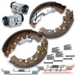 SATZ BREMSBACKEN TROMMELBREMSE + RADBREMSZYLINDER HINTEN FÜR OPEL ADAM CORSA D### MIT ZUBEHÖR // PASSEND FÜR BREMSBACKEN: 203x38 ###