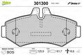 Bremsbelagsatz Scheibenbremse FIRST VALEO 301300 für 46 2DC 2DA MERCEDES 35 2DD