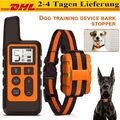 Anti-Bell Wiederaufladbares Hundetraining Halsband-Set Elektroschock Anti-Bark