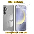 Hülle für Samsung S24 S23 S22 S21 S20 A55 A54 A14 A52 Panzerfolie Schutz Glas