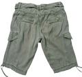 ZARA Sd Cargo Military Bermuda Shorts Damen Hose Stoff XS 34 khaki