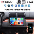 Für BMW E39 E53 X5 5er 1999-2005 Autoradio Android 13 Carplay GPS Navi WIFI +KAM