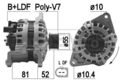 ERA Lichtmaschine Generator 150A 14V für Fiat Ducato Pritsche/Fahrgestell 130