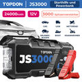 🔥TOPDON JS3000 Profi 3000A Auto KFZ Starthilfe Jump Starter Booster Powerbank