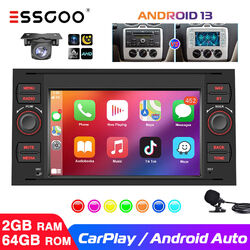 Carplay Android 13 2+64G Autoradio GPS NAVI KAM Für Ford Focus Transit MK7 S-Max