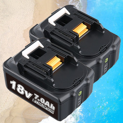2er-Pack 18V/7,0Ah für Makita Akku BL1860B- 2er Set - 197422-4 BL1850 BL1830 DHL
