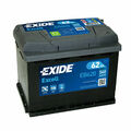 Autobatterie Starterbatterie Exide EB620 EXCELL12V 62Ah 540A = Bosch Varta Fiamm