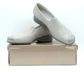 Semler Ria Damen Schuhe Mokassin Sipper Gr. 39,5 Hell Grau Beige Leder Weite H