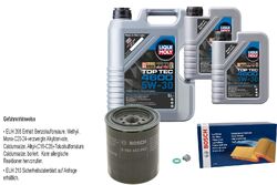 BOSCH Inspektionspake 7 L LIQUI MOLY Top Tec 4600 5W-30 für Toyota Land Cruiser