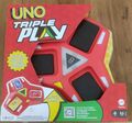 Mattel games Spiel, Gesellschaftsspiel »UNO Triple Play«, mit Licht- und Soundef