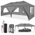 Pavillon 3x3m 3x6m Faltpavillon Partyzelt Pavillion Wasserdicht UV-Schutz 50+ DE