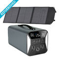 CTOLITY 1000W Solar Generator 1024Wh Power Station Mit 100W Solarpanel Camping