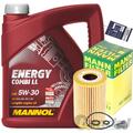 MANN ÖLFILTER+MANNOL ENERGY LL 5w30 passend für AUDI SEAT SKODA VW 1.6 + 2.0 TDI