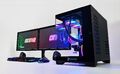 Liquid Cooling Glas Gaming PC 2x22" i7-6700 RTX 4060 Ti 1TB SSD 32GB DDR4 WLAN