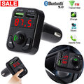 FM Transmitter Auto Kfz Radio Bluetooth Adapter mit Dual USB Ladegerät für Handy