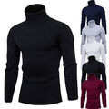 Herren Rollkragen Pullover Langarmshirt Sweater Unterhemd Strickpullover Pulli