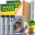 MANN INSPEKTIONSPAKET+3x1L LIQUI MOLY 5W30 ÖL passend für VW POLO 6R SKODA FABIA