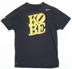 Nike Kobe #24 NikeFit Dry Black Spellout Logo Print T-Shirt Size Men's XL