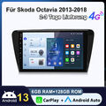 6+128G Android 13 Carplay Autoradio Für Skoda Octavia 2013-2018 GPS NAVI BT DAB+