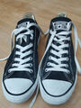 converse all star schwarz-weiß Stoff Gr. 42,5