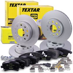 TEXTAR BREMSSCHEIBEN+BELÄGE VORNE+HINTEN FÜR AUDI SEAT SKODA OCTAVIA 2 VW TOURANTEXTAR BREMSENSET VAØ288 HAØ256 - SIEHE FAHRZEUGLISTE