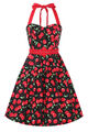 Dolly and Dotty »SOPHIA CHERRY« Vintage Kirschen Polka SWING KLEID Rockabilly