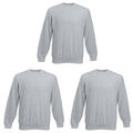 3er/5er Fruit of the Loom Sweatshirt Herren Pullover Set-In Neu Gr. S M L XL 2XL