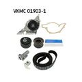 1x Wasserpumpe + Zahnriemensatz SKF VKMC 01903-1 passend für AUDI SEAT SKODA