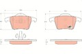 Bremsbelag Satz Bremsscheibe Scheibenbremse Hinten für Volvo Xc90 I 2002-2014