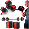 Hantelset 2er Kurzhantel Langhantel Hantel Dumbbell Gewichte verstellbar 15 kg