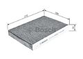 BOSCH 1 987 432 549 Innenraumfilter Filter Pollenfilter für PEUGEOT