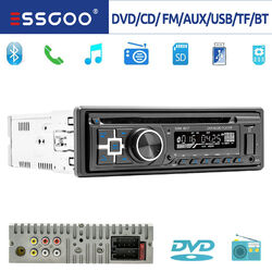 Autoradio Single 1 DIN Mit CD DVD Player MP3 USB Bluetooth TF AUX Fernbedienung