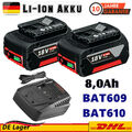 Für Bosch Ersatz Akku GBA 18V 8,0Ah BAT609 18 Volt BAT618 BAT620 GSR GSB DE