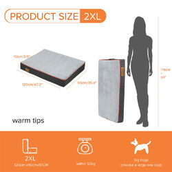 Orthopädisches Hundebett Tier Bett Sofa Schlafplatz Korb Matratze Tierbett XXXXL✔S - XXXXL✔wasserfest✔flauschig waschbar✔Versand aus DE