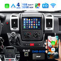 Für Fiat Ducato 2006-2023 Android 13 Autoradio GPS Apple CarPlay 1+32GB SWC DAB+