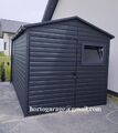 2x5 Garage Hobbyraum Gartenbox CONTAINER Lagerbox Blechgarage Gartenhaus Laube