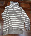 Tom Tailor Herren Pullover Sweatshirt Gr. L grau weiß gepflegter Zustand