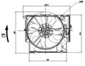 NRF Lüfter Motorkühlung 47923 für BMW 5er F10 3er Turismo F34 F30 F80 4er F32 X5