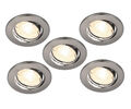 5 x LED Einbauleuchte schwenkbar GU10 3,7W Warmweiss Einbaustrahler Decken Spot