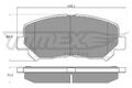 TOMEX Brakes Bremsbelagsatz Scheibenbremse TX 17-251 für JEEP CHEROKEE KL VAN