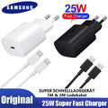 Original Samsung Super Schnellladegerät 25W USB-C kabel Galaxy S22 S23 S24 Ultra