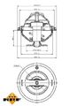 NRF 725063 Thermostat, coolant for AUDI FORD MERCEDES-BENZ PORSCHE SEAT VW